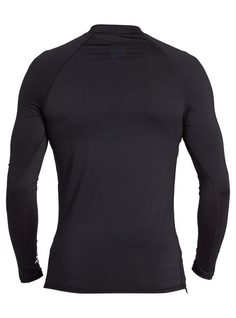 Quiksilver mens All Time Long Sleeve Rashguard Upf 50 Sun Protection Surf Rash Guard Shirt, Black, Medium US - Image 2